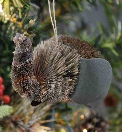 Brushart Bristle Brush Bauble Ornament Elephant